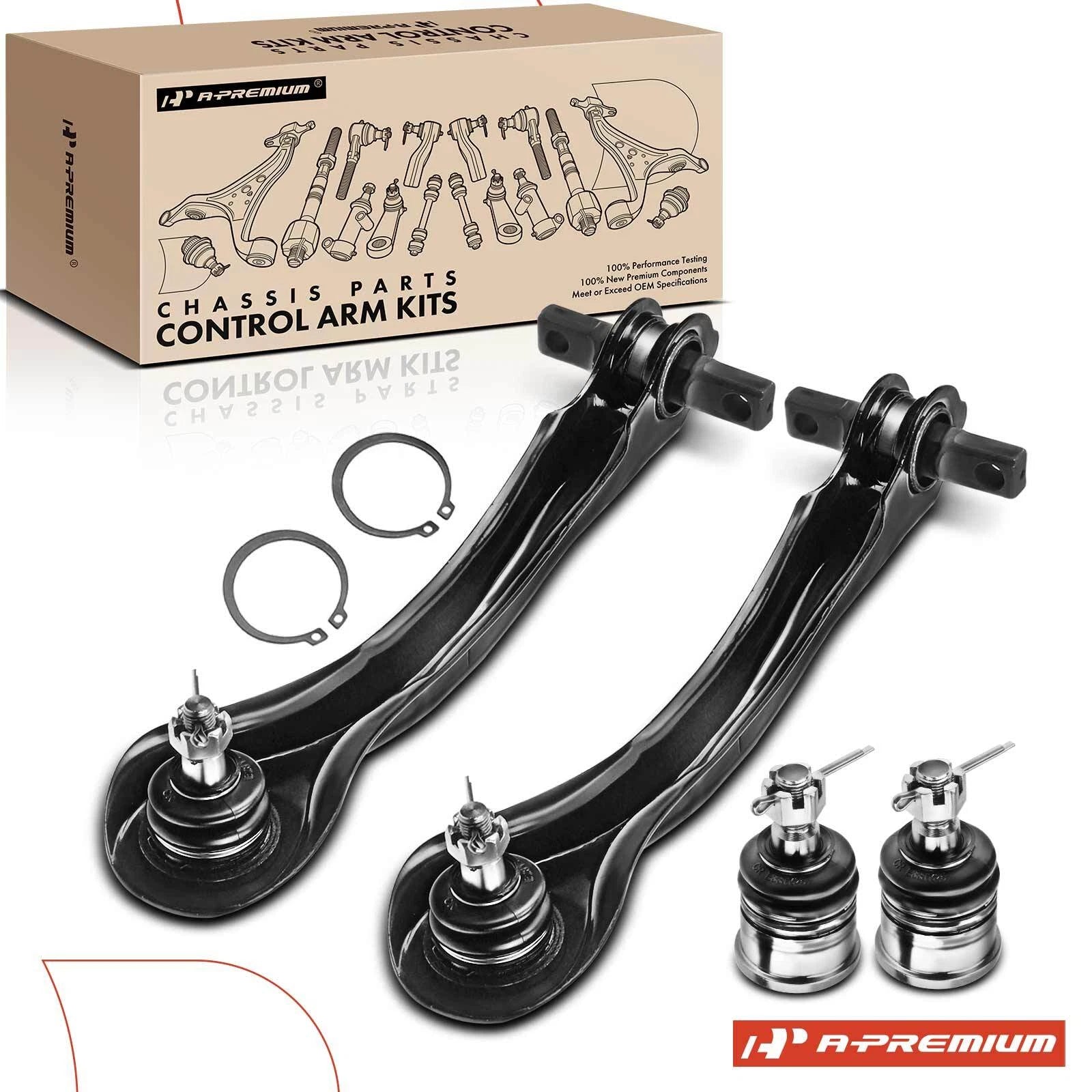 Set of 4 Rear Control Arms & Ball Joints for Honda Accord (1990–1997)