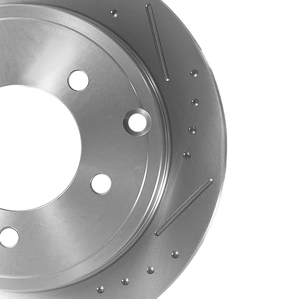 Set of 2 Rear Brake Rotors & Ceramic Pads for Chrysler Sebring (2007–2010) S53036 D1037