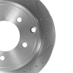 Set of 2 Rear Brake Rotors & Ceramic Pads for Chrysler Sebring (2007–2010) S53036 D1037