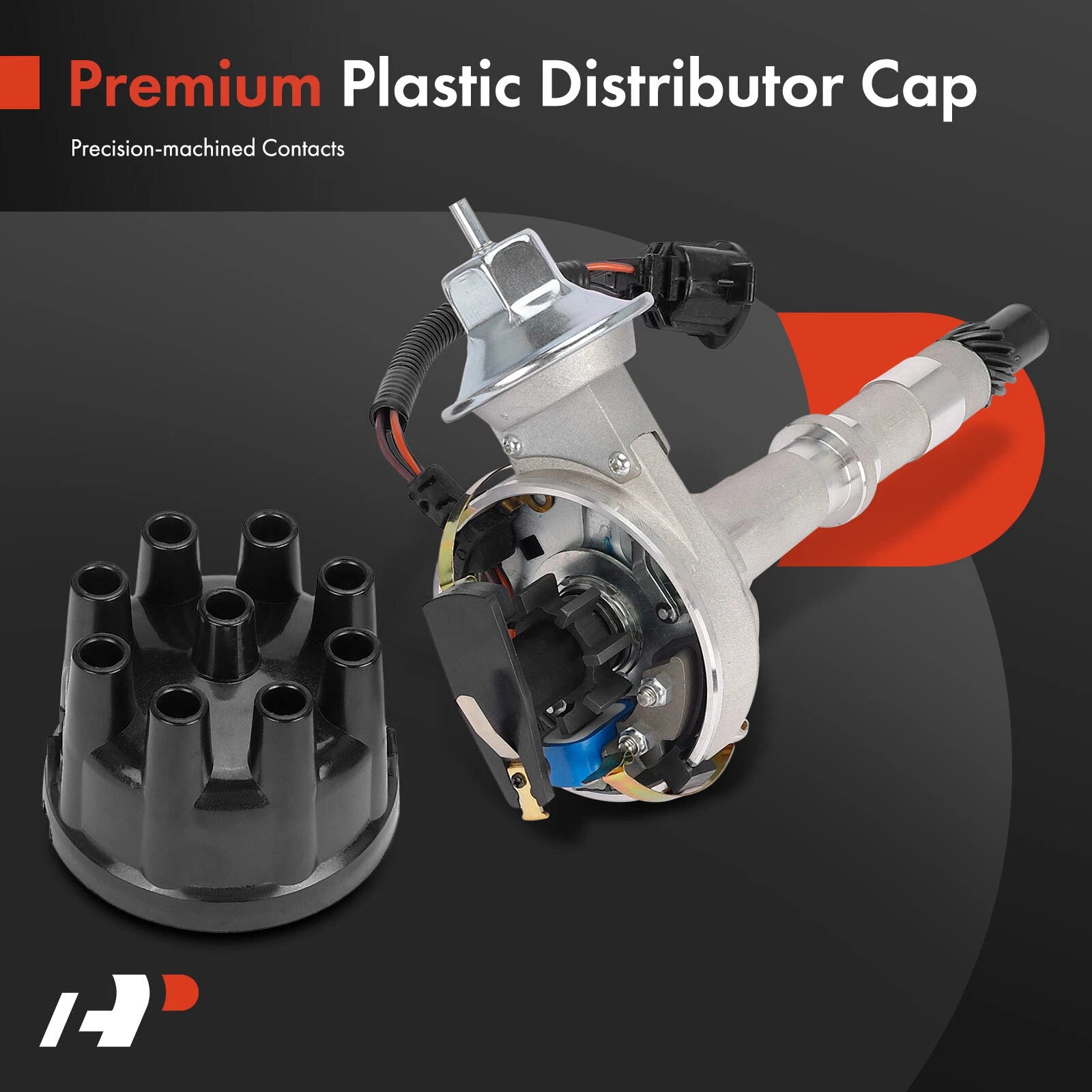 Ignition Distributor with Cap & Rotor for Jeep Cherokee Grand Wagoneer (1974–1991)