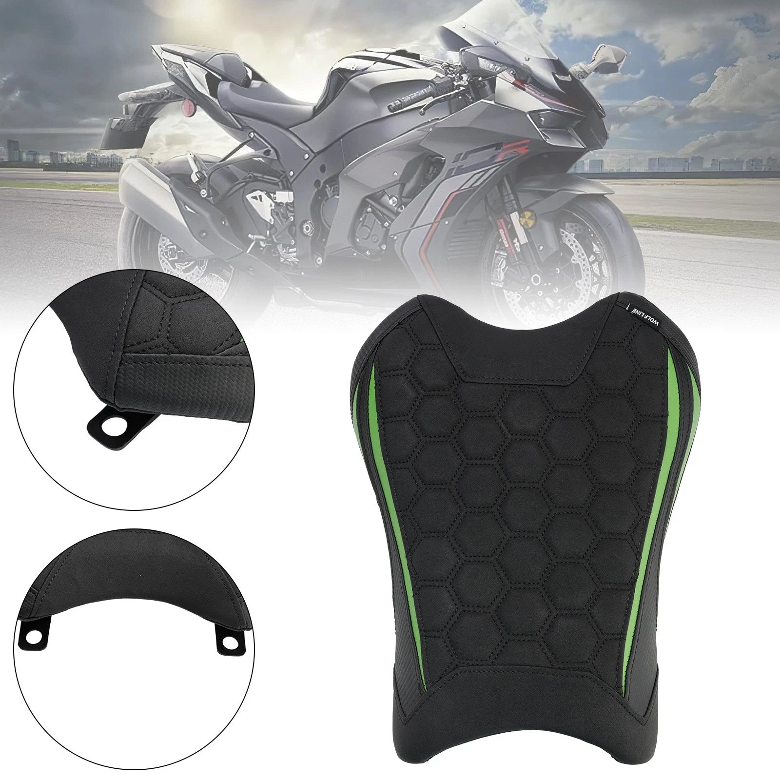 Front Driver Seat Cushion for Kawasaki ZX-10R/RR (2021–2023)