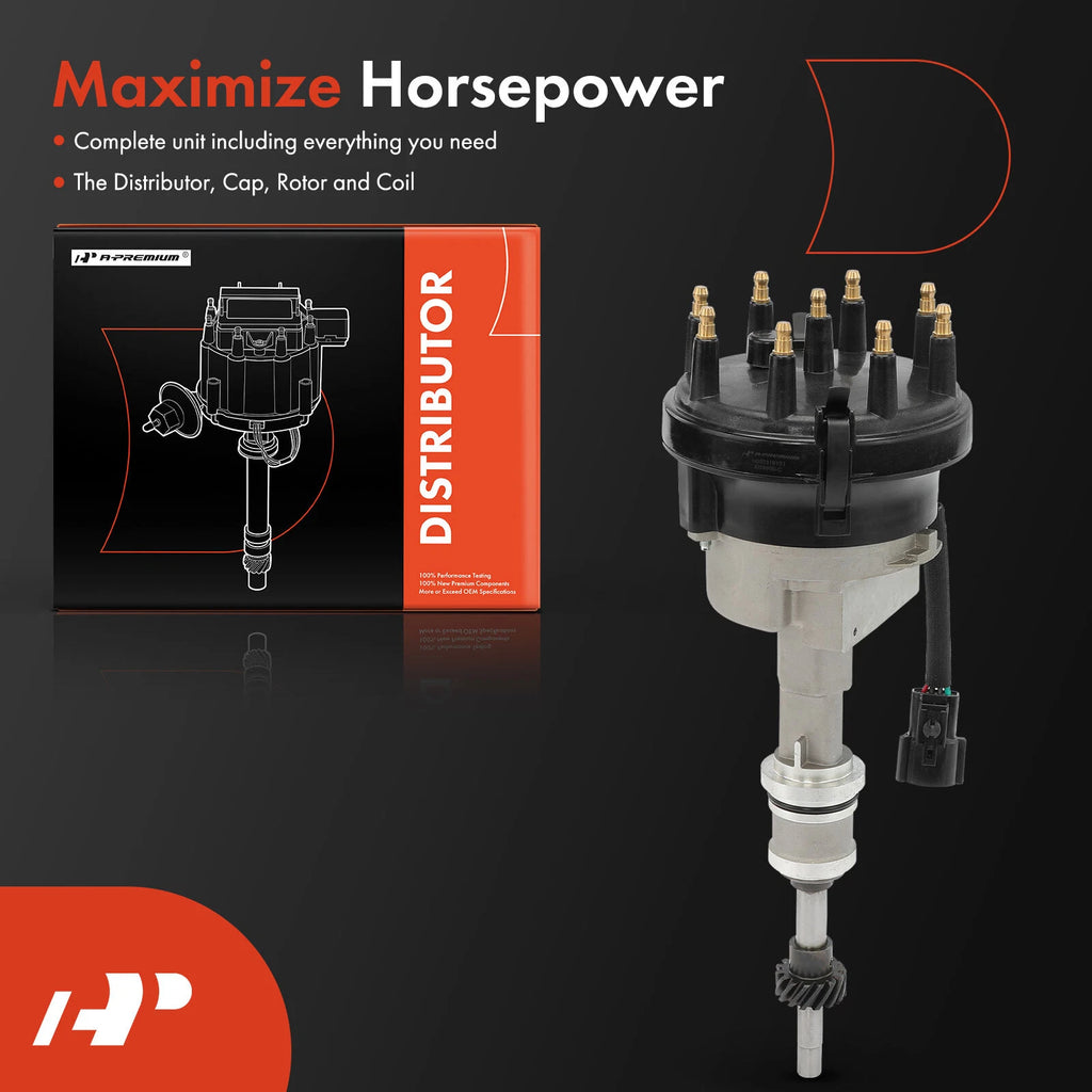 Ignition Distributor with Cap & Rotor for Ford F-150 F-250 (1992–1996)