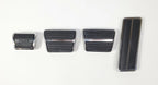 Clutch Gas Pedal Pad Kit with Chrome Trim for 1967–1968 Camaro Firebird