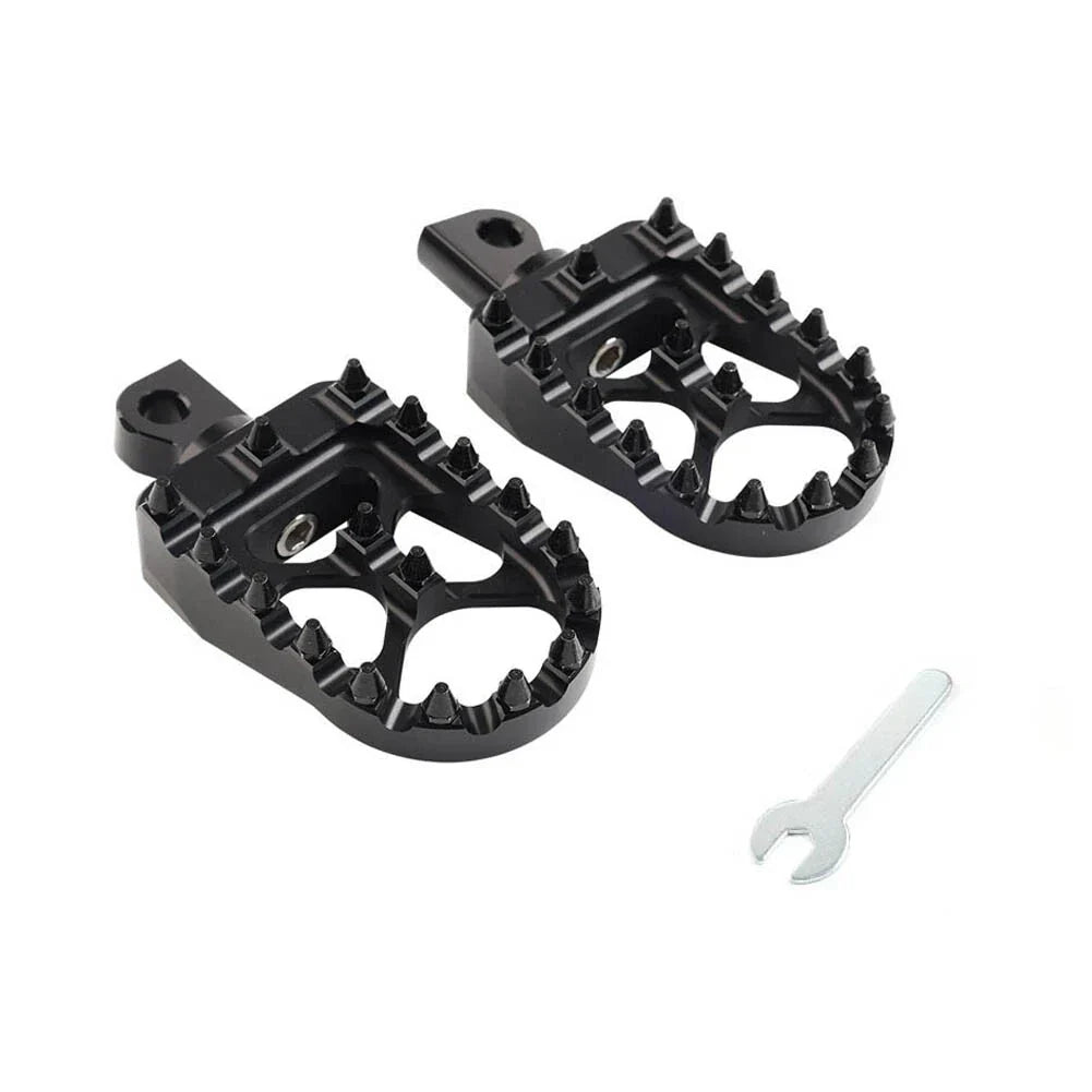 CNC Wide Fat Foot Pegs for Harley Dyna Sportster Fatboy