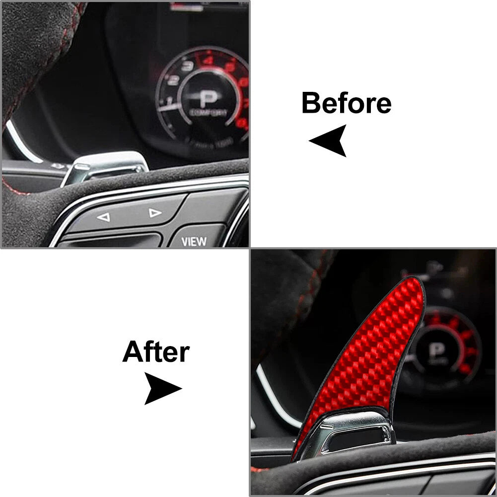 Steering Wheel Shift Paddle Extension for Audi RS3 RS4 RS5 R8 TT RS (2012–2021)