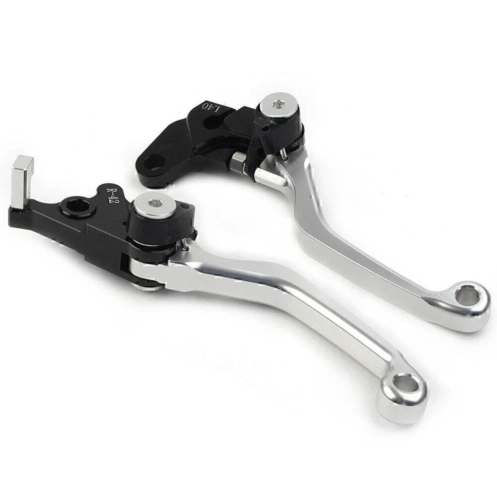 Silver CNC Pivot Clutch Brake Levers for Suzuki DRZ400S/SM/E (2000-2022)