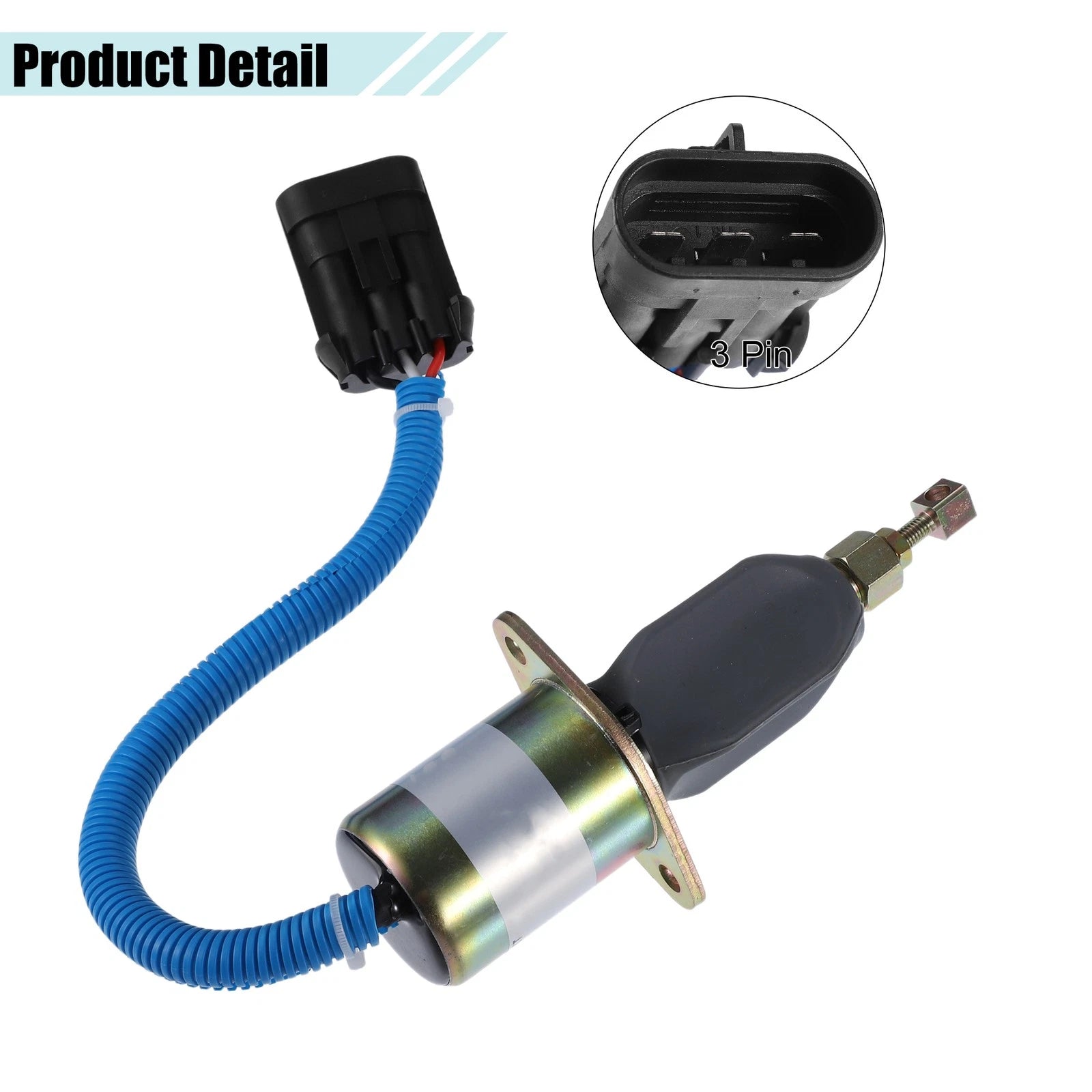 Set of 1 Fuel Shut Off Solenoid Valve for Dodge Ram 2500 (No. 5016244AA)