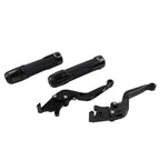 Set of 2 Black Extendable Brake Clutch Levers for Suzuki GSXS125 (2017–2023)