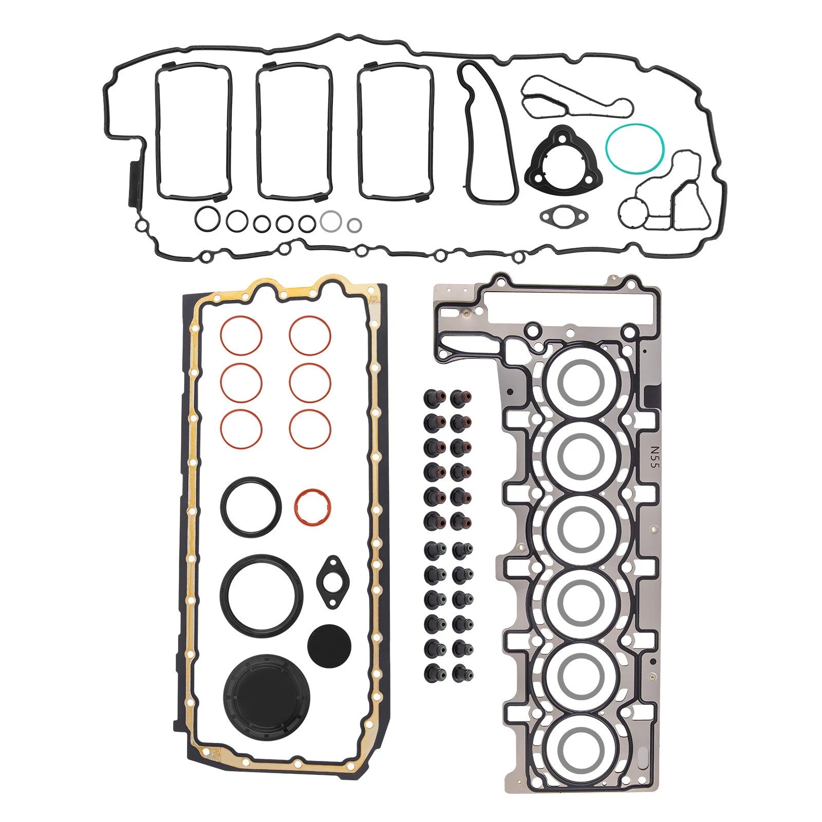 MLS Head Gasket Set for BMW X3 X4 X5 X6 N55B30A 3.0L Turbo (2010–2017) 11427537293