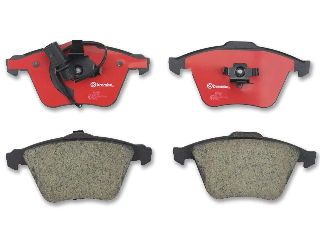 Set of 4 Brembo NAO Ceramic Front Disc Brake Pads for Audi A4 A6 Quattro S4 (1996–2008)