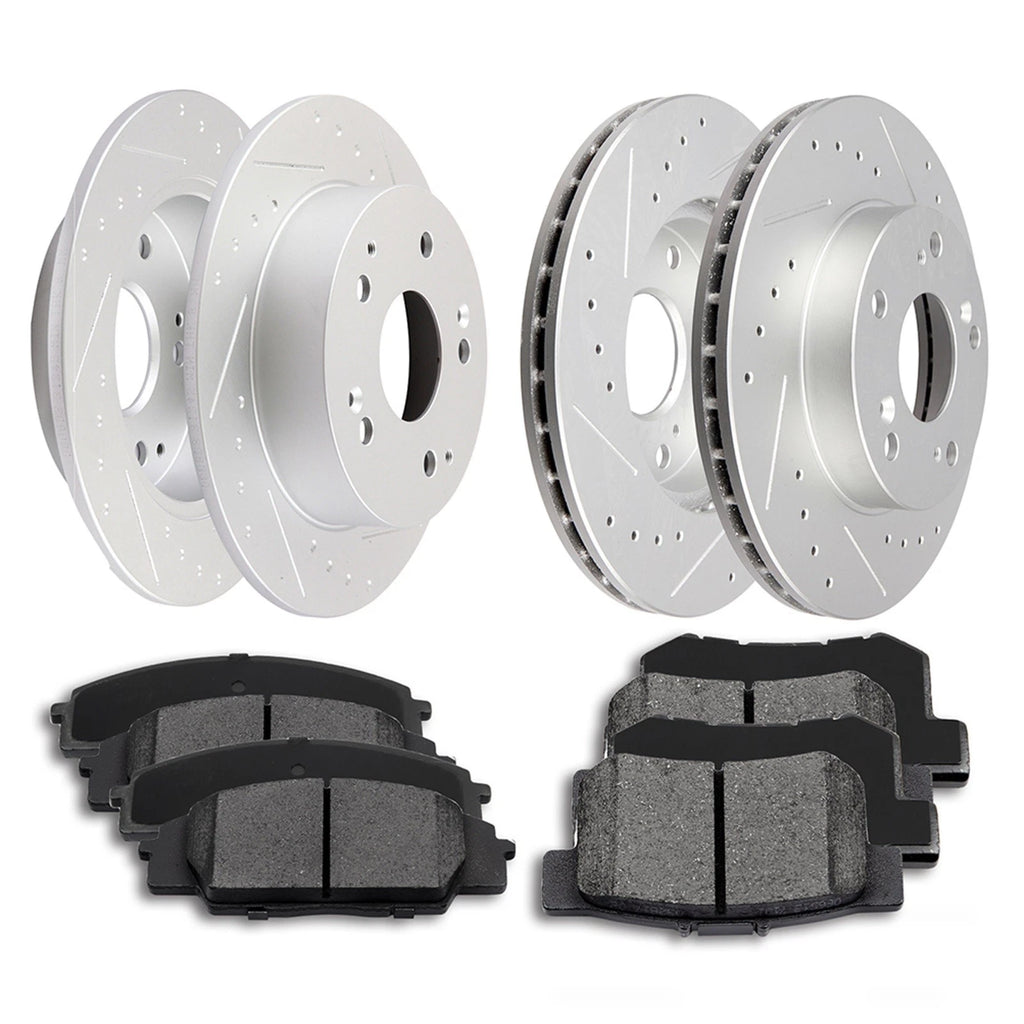 Set of 4 Brake Rotors + Pads for Acura RSX (2002–2006)