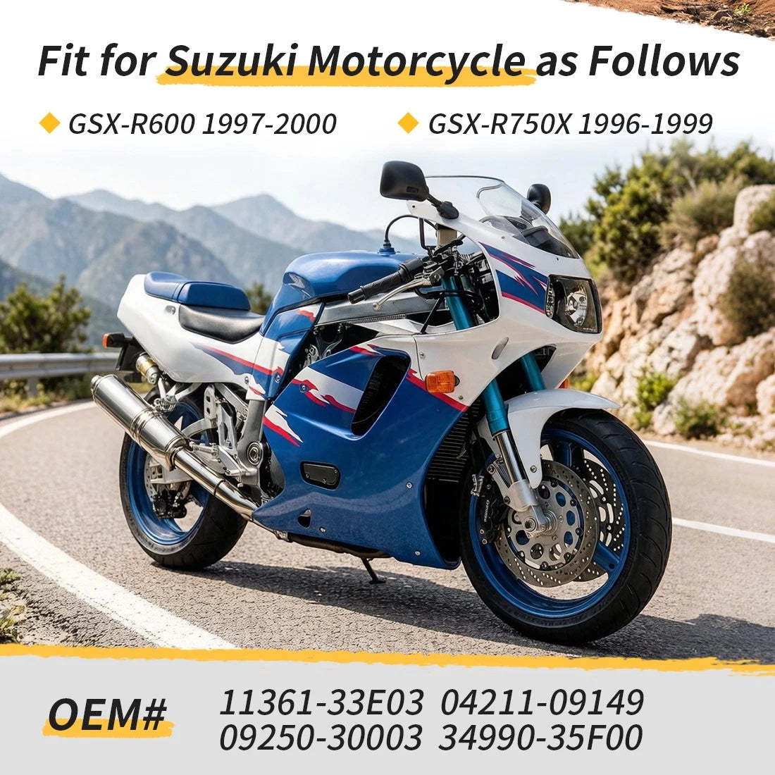 Engine Sprocket Cover w/Speed Sensor for Suzuki GSXR600 (1997–2000) GSXR750 (1996–1999)