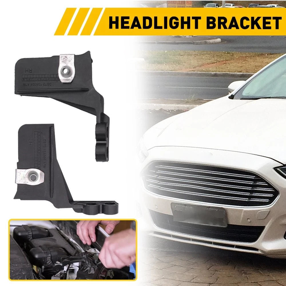 Set of 2 Headlight Lamp Mount Brackets for Ford Fusion Lincoln MKZ (2013–2016)