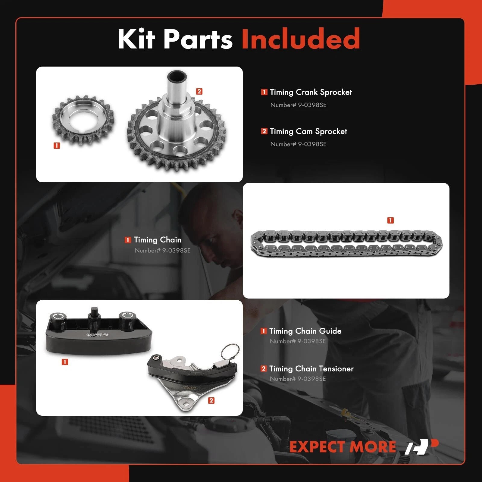5X Timing Chain Kit for Ford Explorer, Mustang, Ranger (1997–2010)
