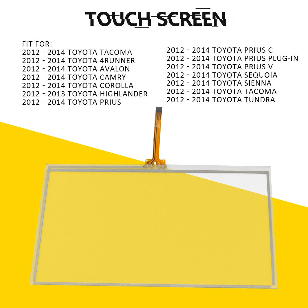 6" Touch Screen Glass Digitizer for Toyota Prius (2012–2014)