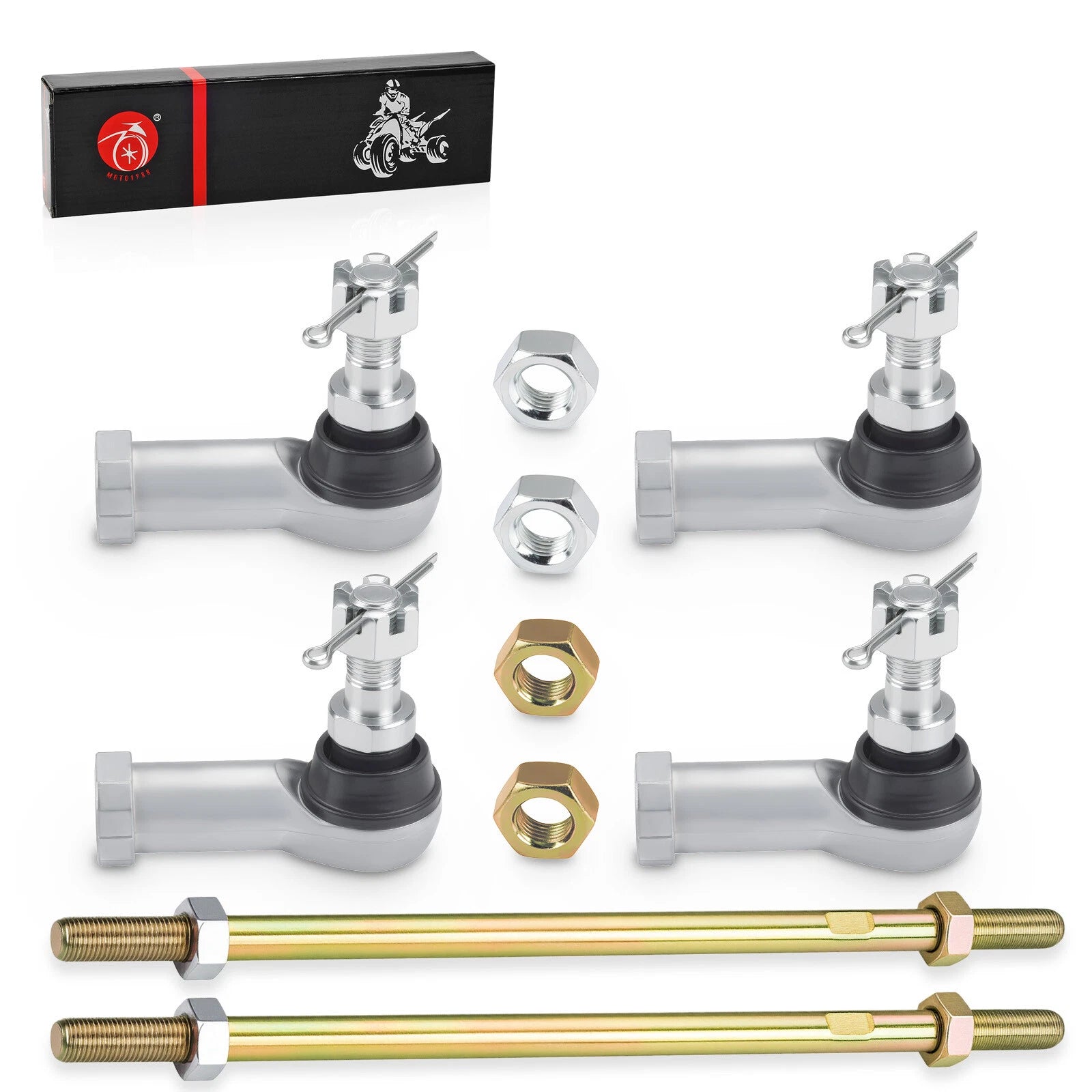Set of 2 Tie Rod Ends for Honda Rancher 420 TRX420TM (2007–2013)