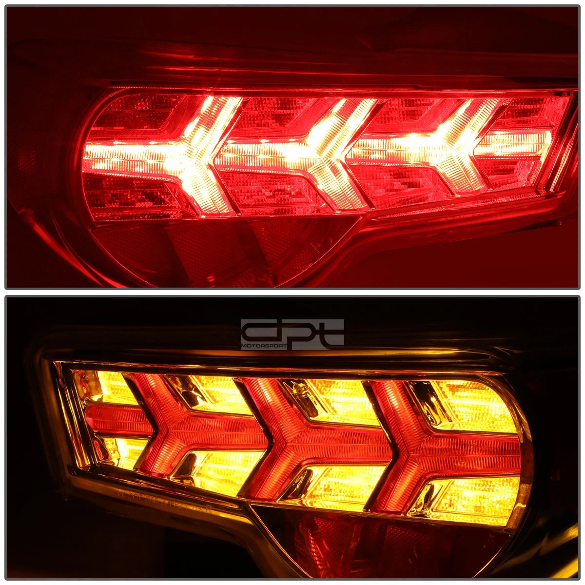 LED Sequential Arrow Tail Lights for Scion FRS (2013–2017) - Chrome, Amber