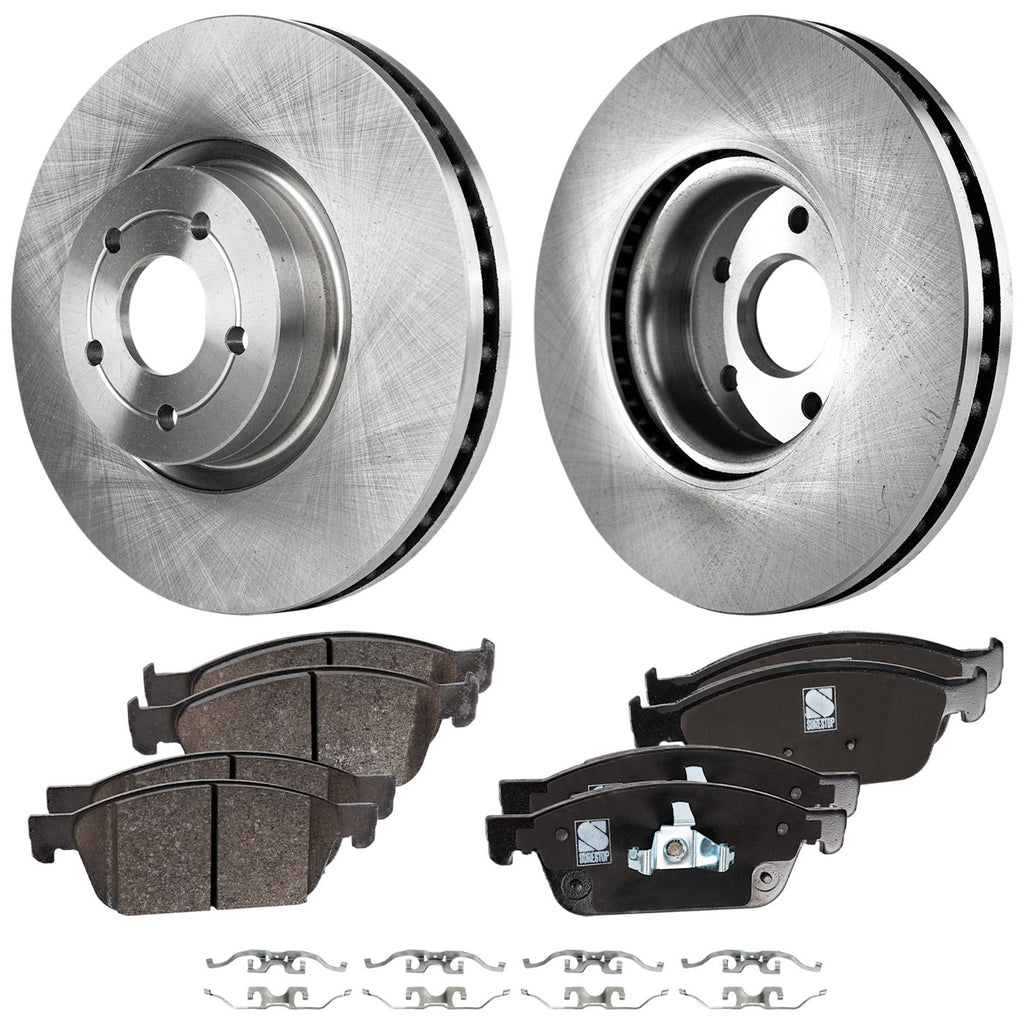 Front Brake Disc and Pad Kit for Ford Escape, Lincoln MKC (2019)