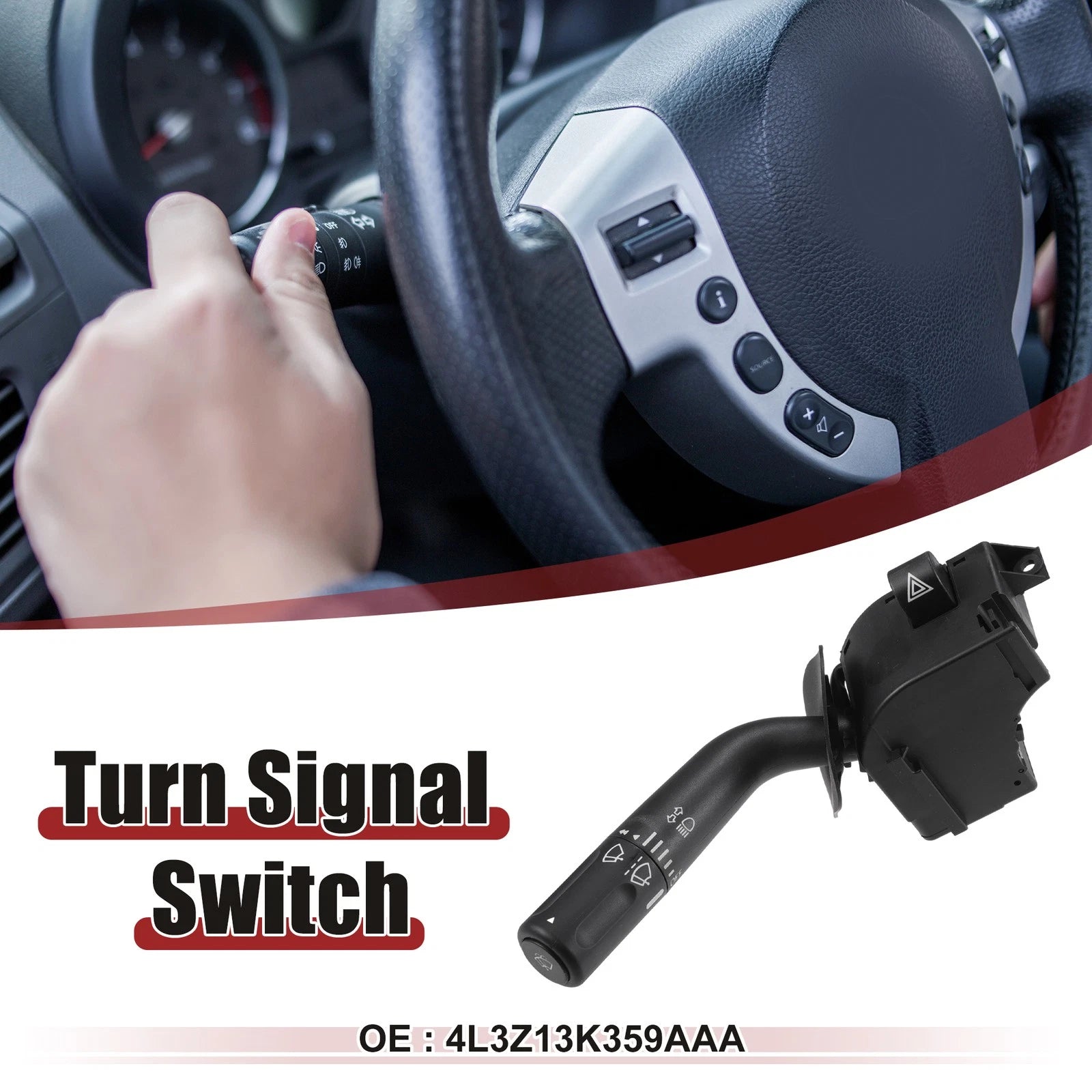 Turn Signal Switch for Ford F150 (No. 4L3Z13K359AAA) (2004–2020)