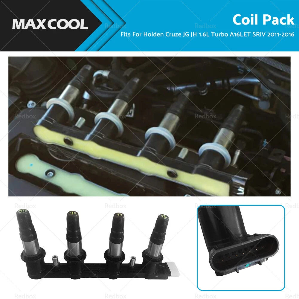 Ignition Coil Pack for Holden Cruze JG JH 1.6L Turbo A16LET (2011–2016)