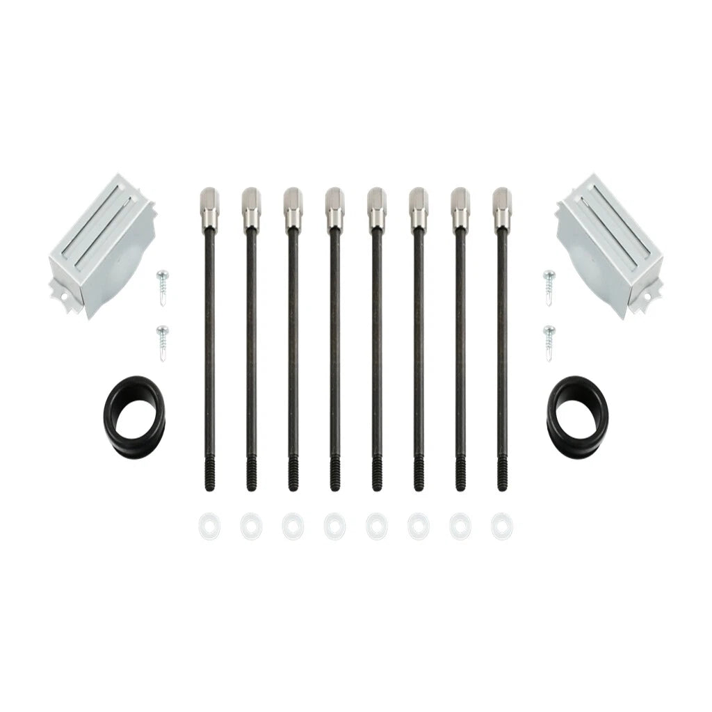 Aluminum Tall Finned Black Valve Covers for SBC 5.0L 5.7L (1987–1997)