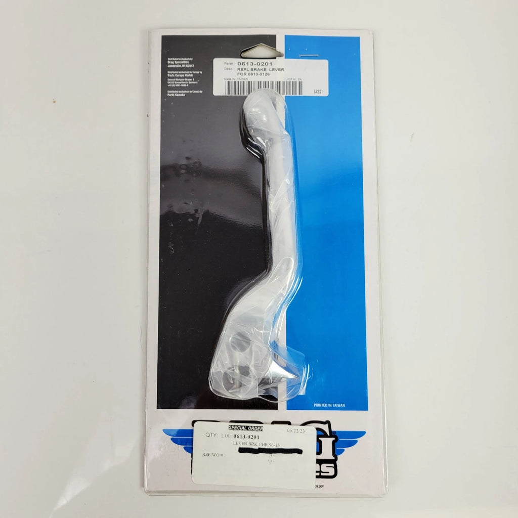 Chrome Wide Blade Front Brake Lever for Harley Dyna (1996–Present) 0613-0201
