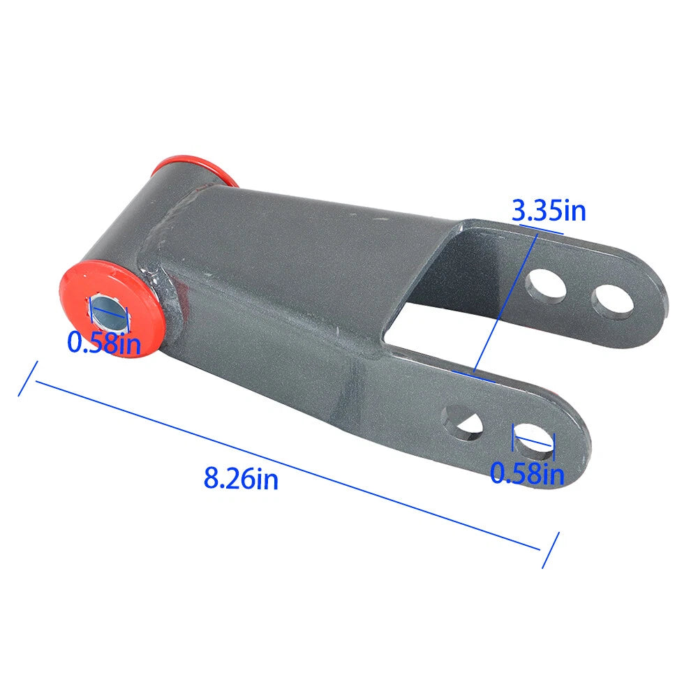 Adjustable 2" Rear Drop Shackle Lowering Kit for Chevy GMC C10 Pickup (1975–1987)