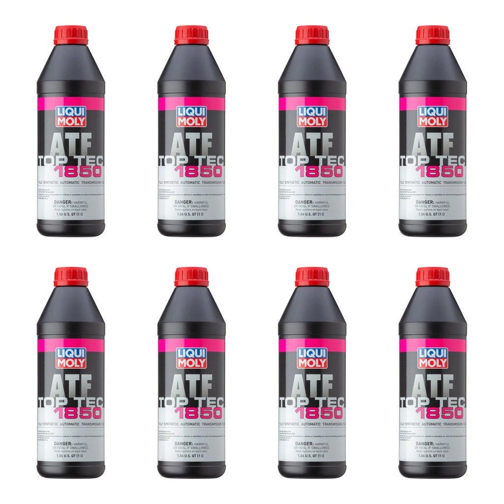 Set of 8 Liqui Moly Top Tec ATF 1850 Automatic Transmission Fluid (8L)
