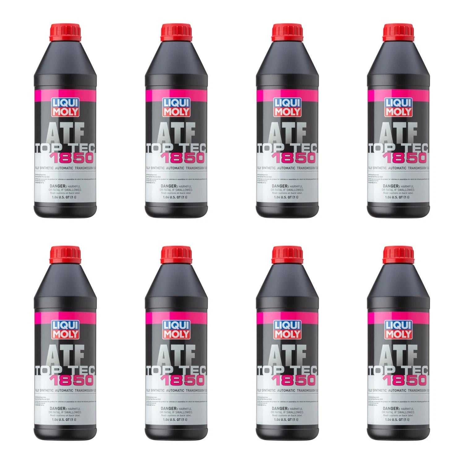 Set of 8 Liqui Moly Top Tec ATF 1850 Automatic Transmission Fluid (8L)