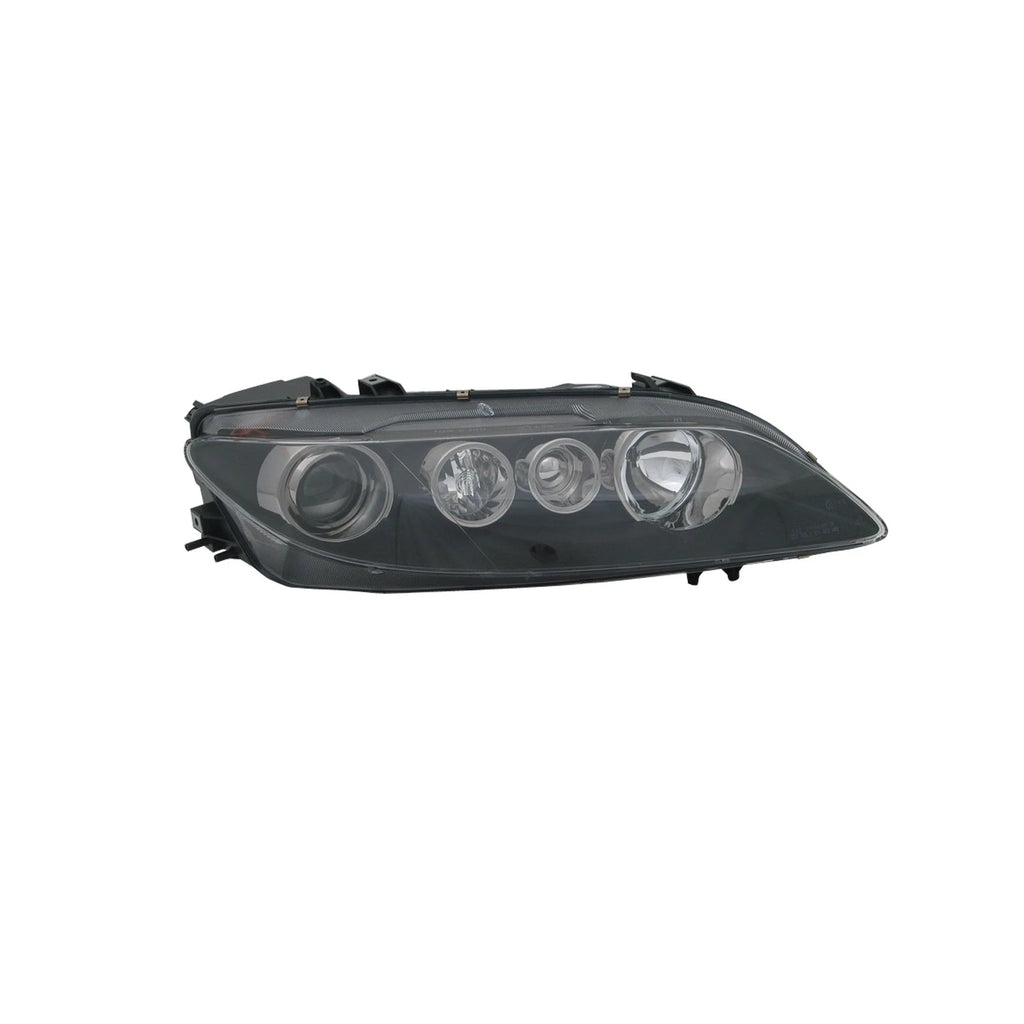 Passenger Side Halogen Headlight Lens/Housing w/Clear Lens And Black Bezel
