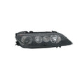 Passenger Side Halogen Headlight Lens/Housing w/Clear Lens And Black Bezel