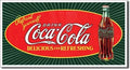 Coca Cola Vintage Tin Metal Sign Antique Soda Refresh Yourself 1131