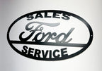 Metal Sign for Ford Sales Service Garage Wall Decor (24x14) (1930–2024)