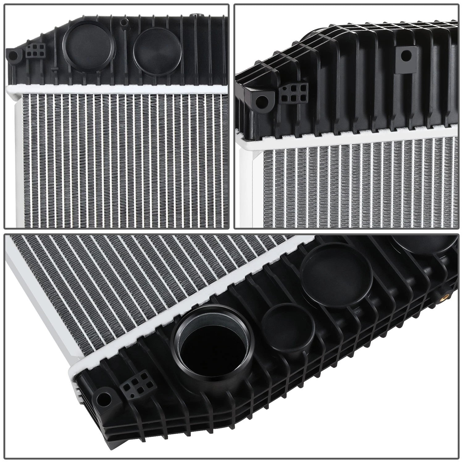 2-Row Aluminum Core Radiator for Volvo VNL 10.8/11.9/12.1/12.8/14.9/16.1L (2007–2014)