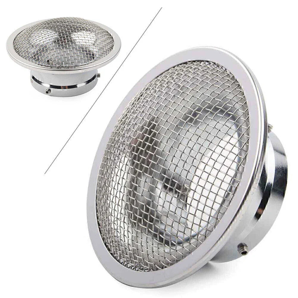 50mm Air Filter Cup Velocity Stack for PWK32 PWK34 Carb Silver