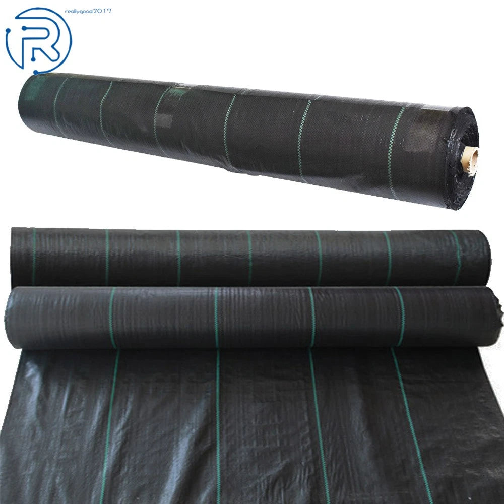 Set of 4 Polypropylene Weed Barrier Fabric for Landscape Gardening