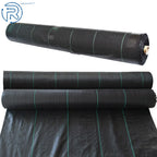 Set of 4 Polypropylene Weed Barrier Fabric for Landscape Gardening