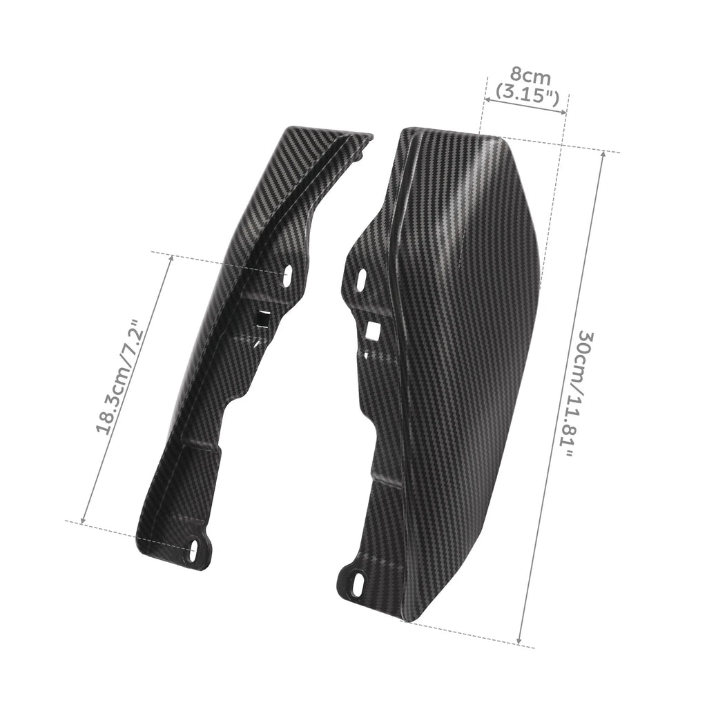 Carbon Fiber Matte Black Mid-Frame Air Deflector for Harley Street Glide (2009–2023)