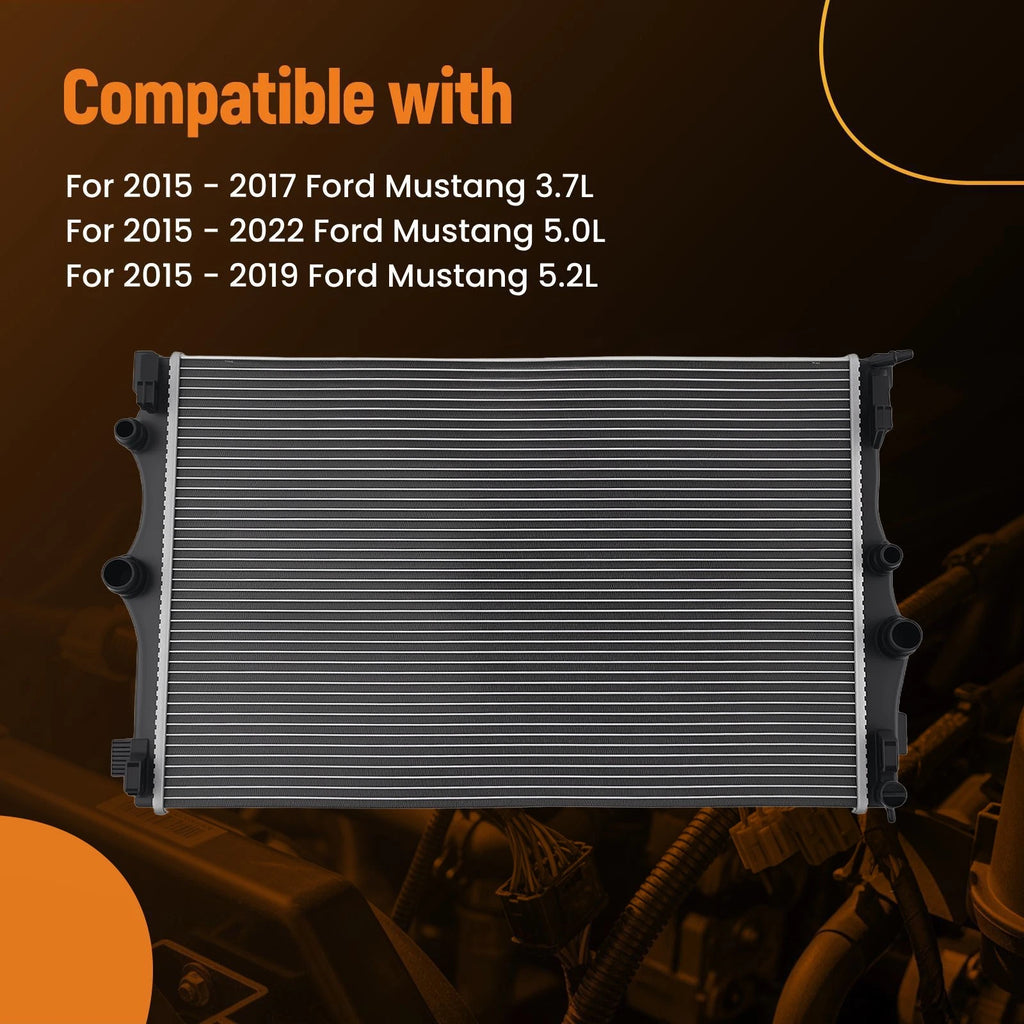 Cooling System Radiator for Ford Mustang 3.7L 5.0L (2015–2017) CU13486 FR3Z8005A