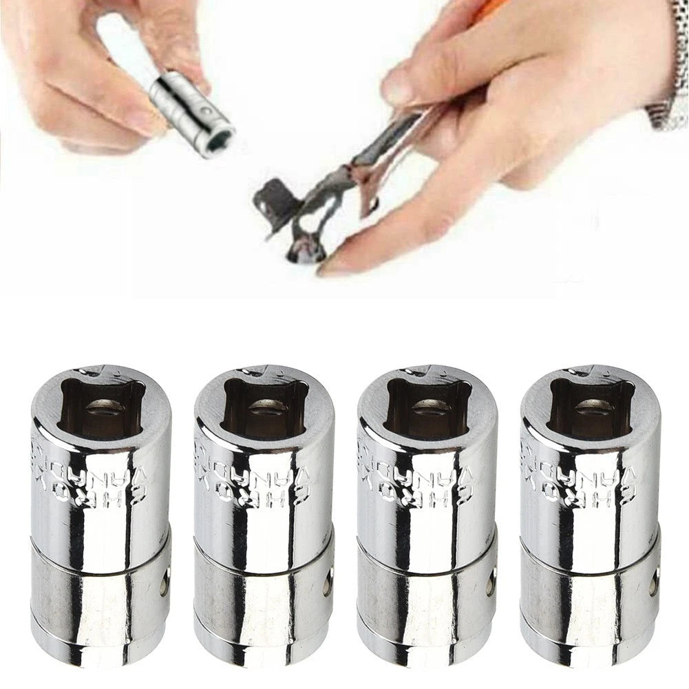 1/4 Square Drive to 1/4 Hex Shank Socket Bits Converter for