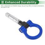 Set of 2 Front Rear Tow Hooks for Mazda RX8 (2003–2008) 11mm Aluminum Alloy Blue