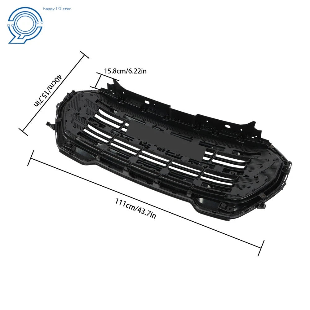 Bumper Grille for GMC Terrain AT4 (2022-2024) Gloss Black Plastic