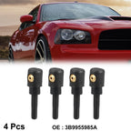 Set of 4 Windshield Washer Sprayer Nozzles for VW Audi Skoda (3B9955985A)