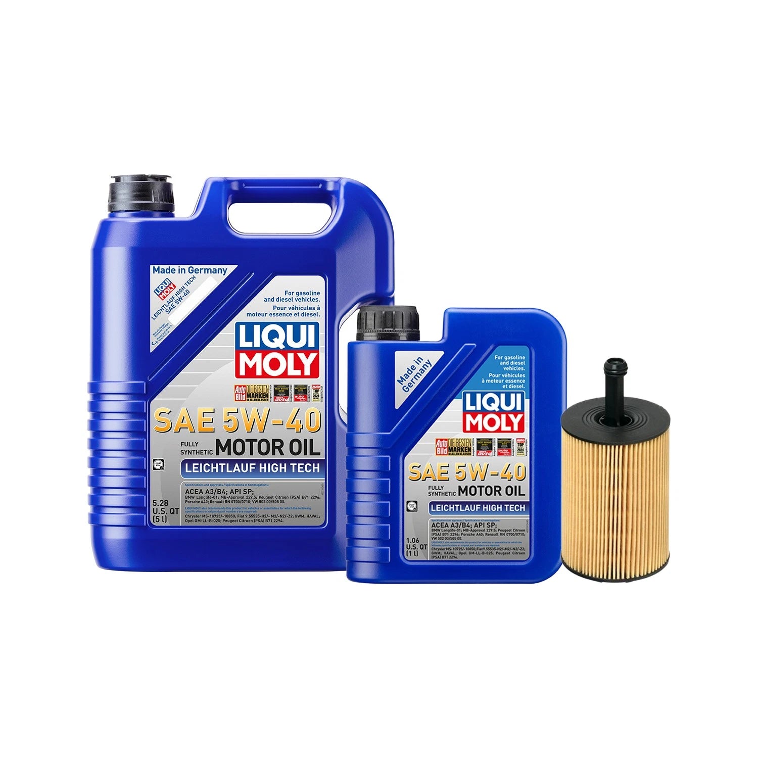 Oil Change Kit 6L Liqui Moly 5W40 for Audi 2.0/2.8L (2000–2023)