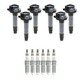 Set of 6 Ignition Coils & NGK Ruthenium Spark Plugs for Explorer F-150