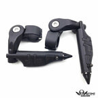 Stiletto 2.5" Black Foot Peg Kit for Harley Iron 883 (2011–2020)