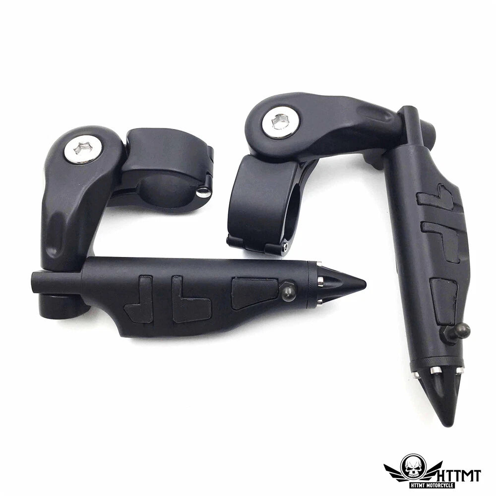Stiletto 2.5" Black Foot Peg Kit for Harley Iron 883 (2011–2020)