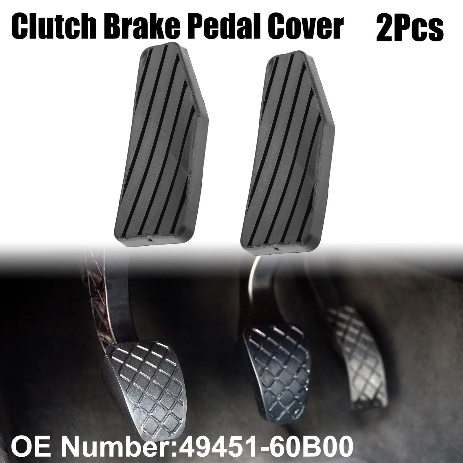 2X Gas Pedal Covers for Suzuki Aerio (2002–2007) Black