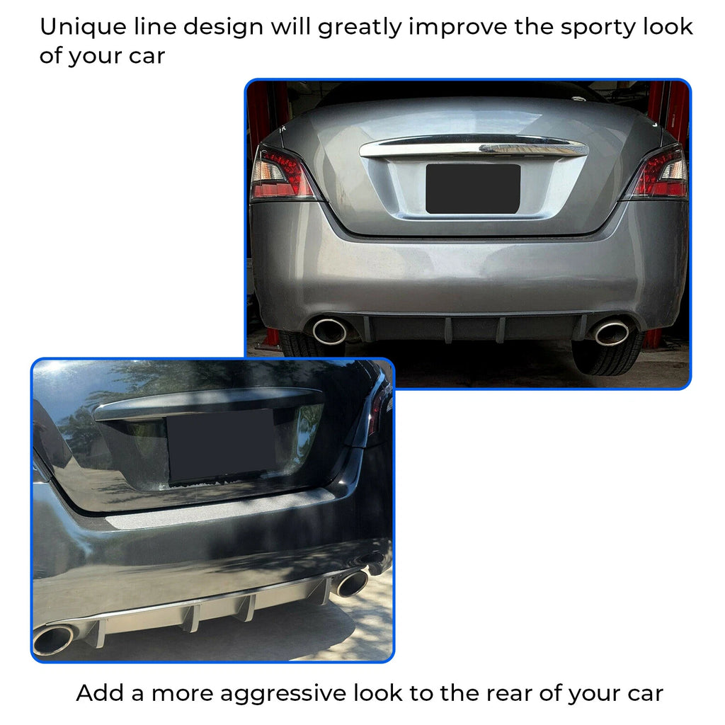 Rear Lower Bumper Lip Diffuser Splitter for Nissan Maxima (2009–2015)