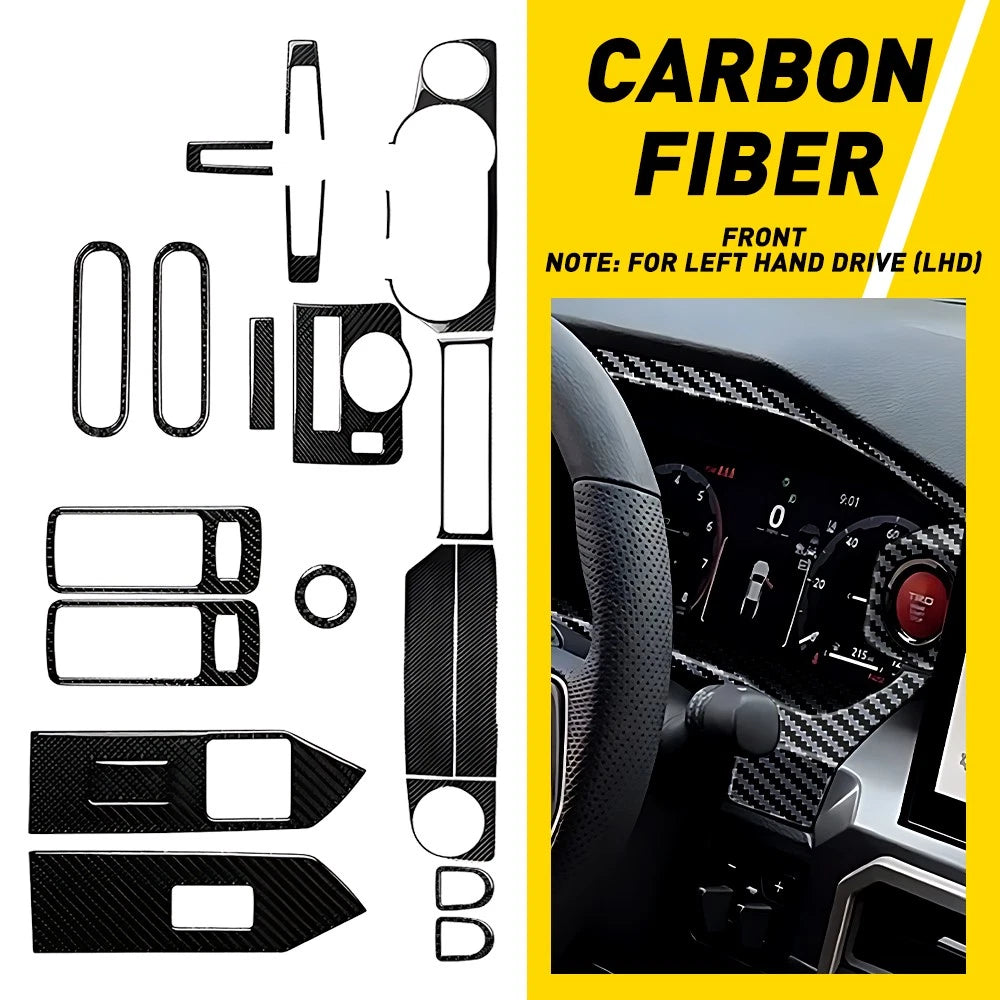 21Pcs Carbon Fiber Interior Trim Kit for Ford Mustang (2009â2013)
